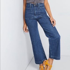 Rollas High waisted Wide Leg denim jeans size 26